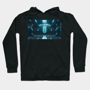 Spaceship futuristic interior Hoodie